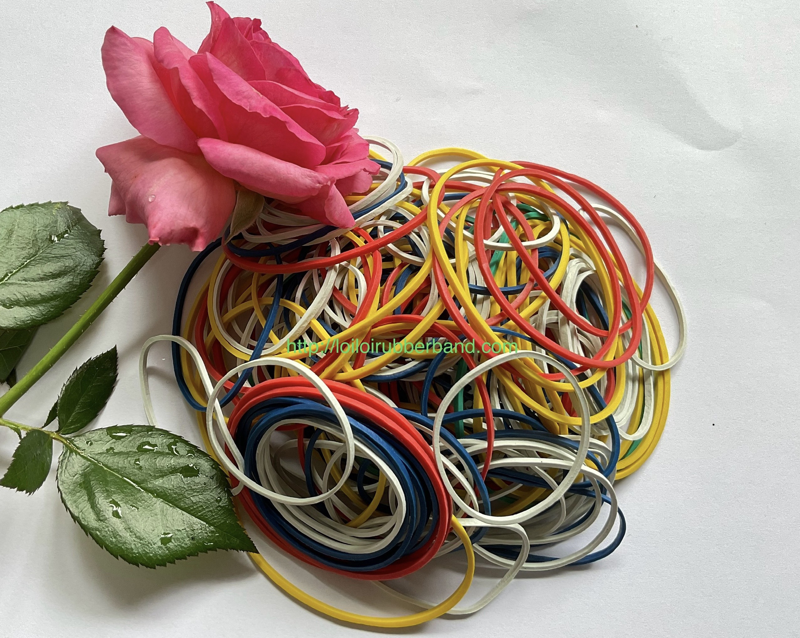 Sell well Brilliant Colored Rubber Bands elastic & wide for Stationery Office Use eco-friendly natural rubber band 