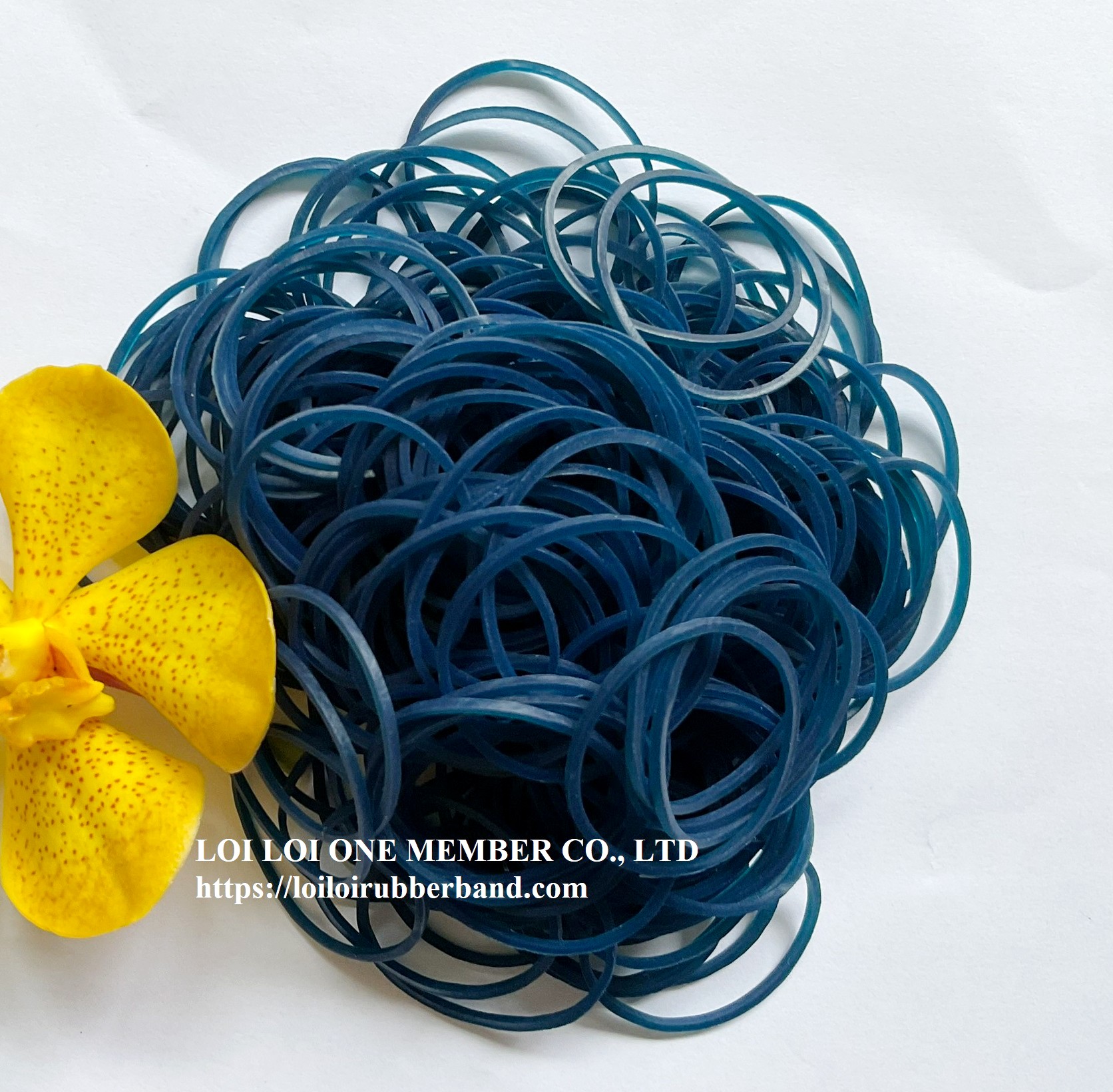 VIETNAM Manufacturer Durable Rubber Band Navy Blue color best Design wholesale cheap price to all customers for stationery 