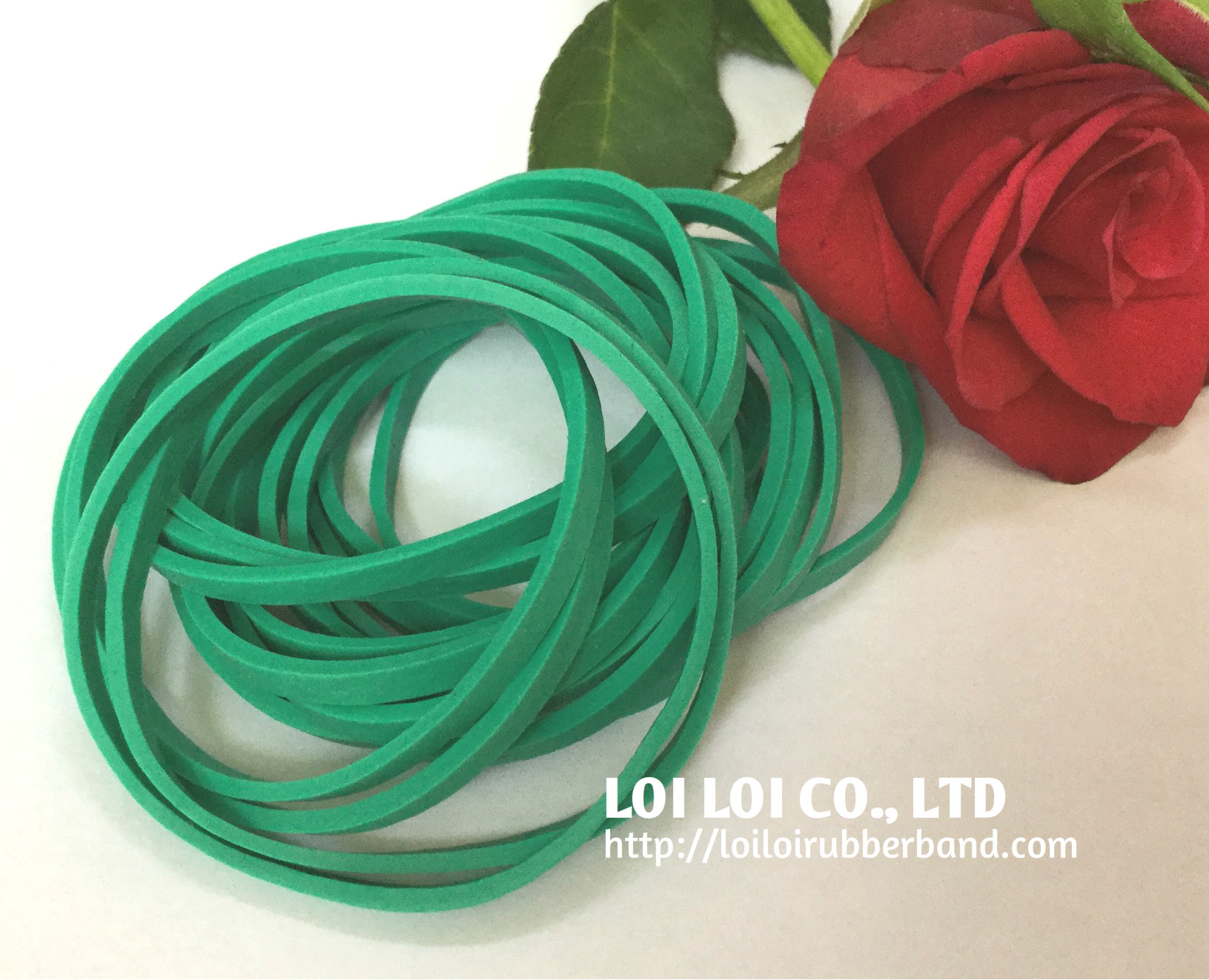 Elastic Rubber Bands multipurpose Large Green color Natural rubber band very strong and high quality from Vietnam manufacturer 