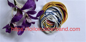 High Stretch Durable Long Lasting Assorted Colors Elastic Rubber Band OEM Supplier Binding for Stationary and Home Use