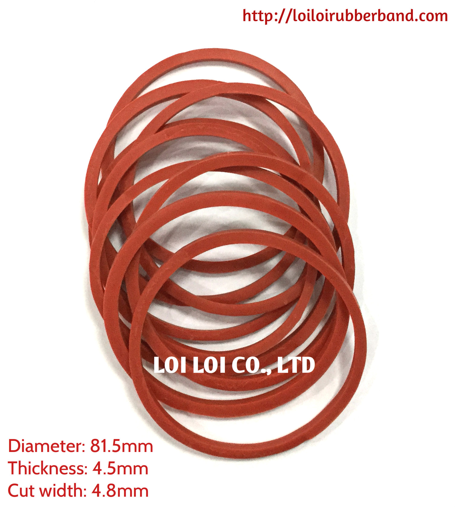Thick Red Industrial Rubber Band - Rubber Band Manufacturer Wholesale