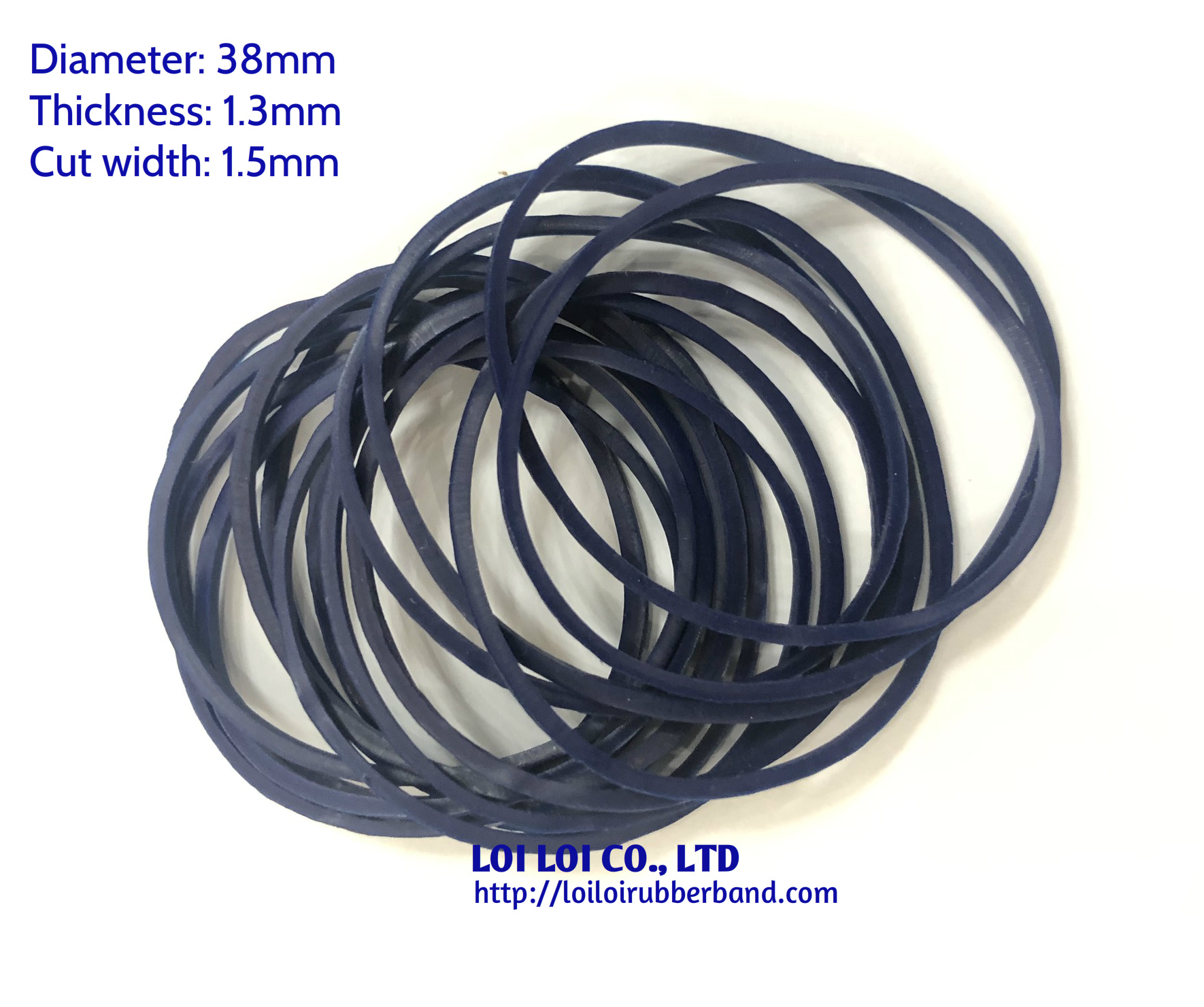 VIETNAM Manufacturer Durable Rubber Band Navy Blue color best Design wholesale cheap price to all customers for stationery 