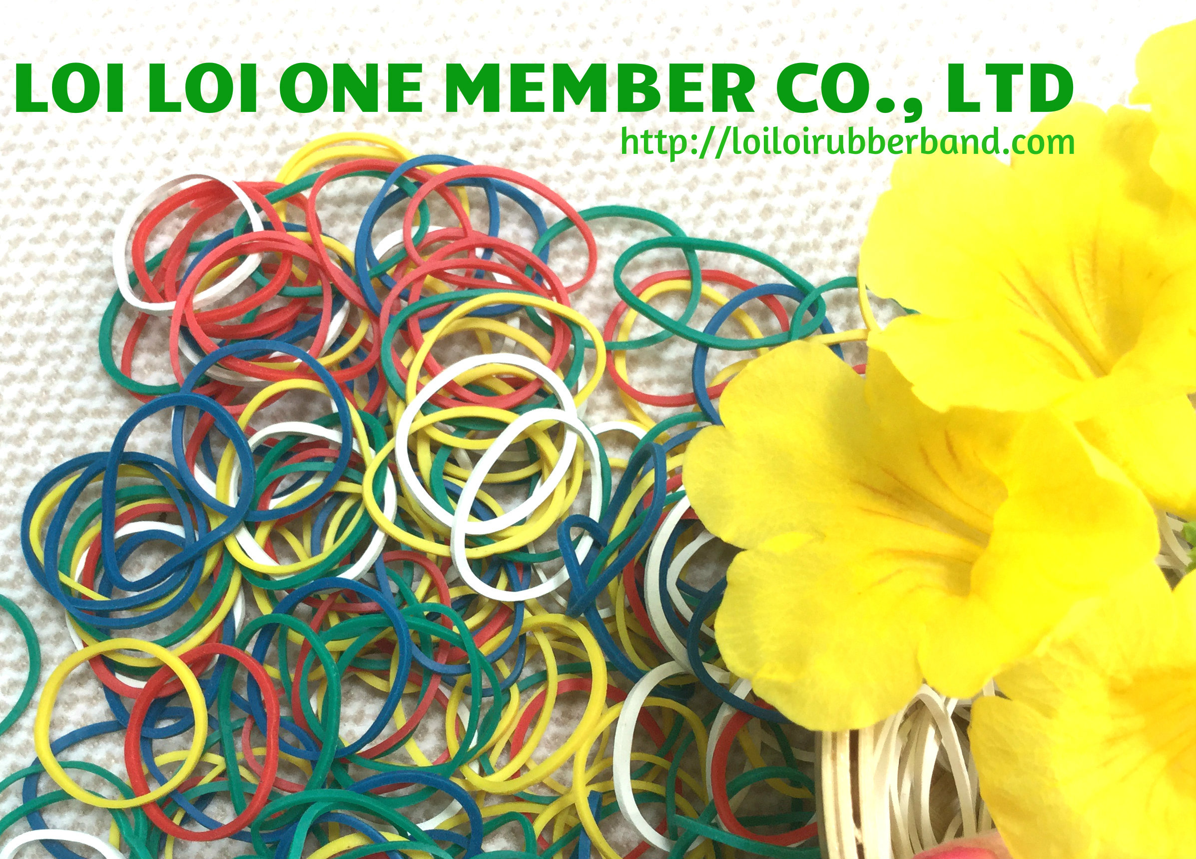 Eco-Friendly Colorful Mini Rubber Band / Factory wholesale High-quality rubber band elastic for binding