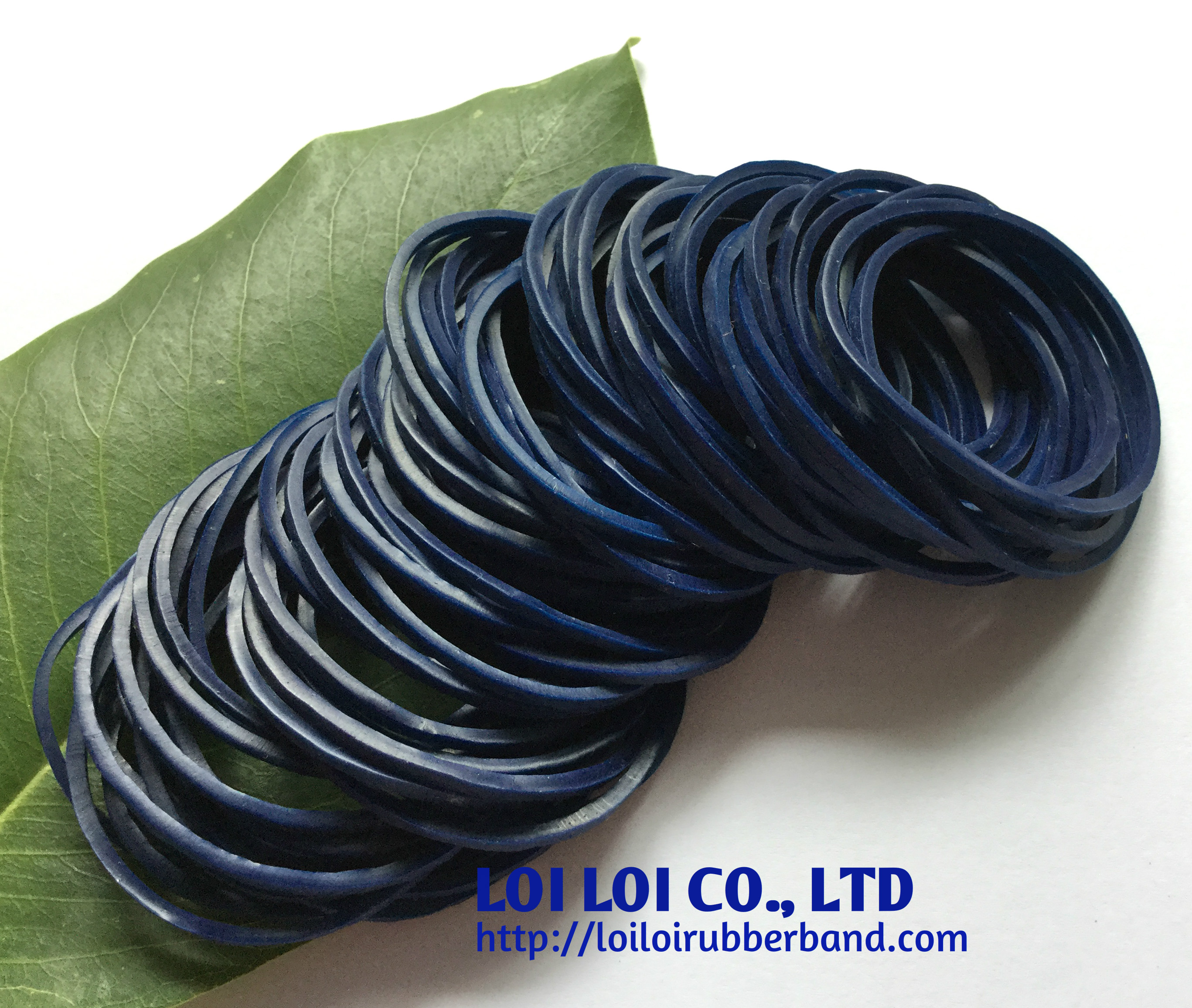 Dark Blue natural Rubber bands for sale / Elastic Color rubber band products packed to box or bag from Factory Wholesale with Cheap price