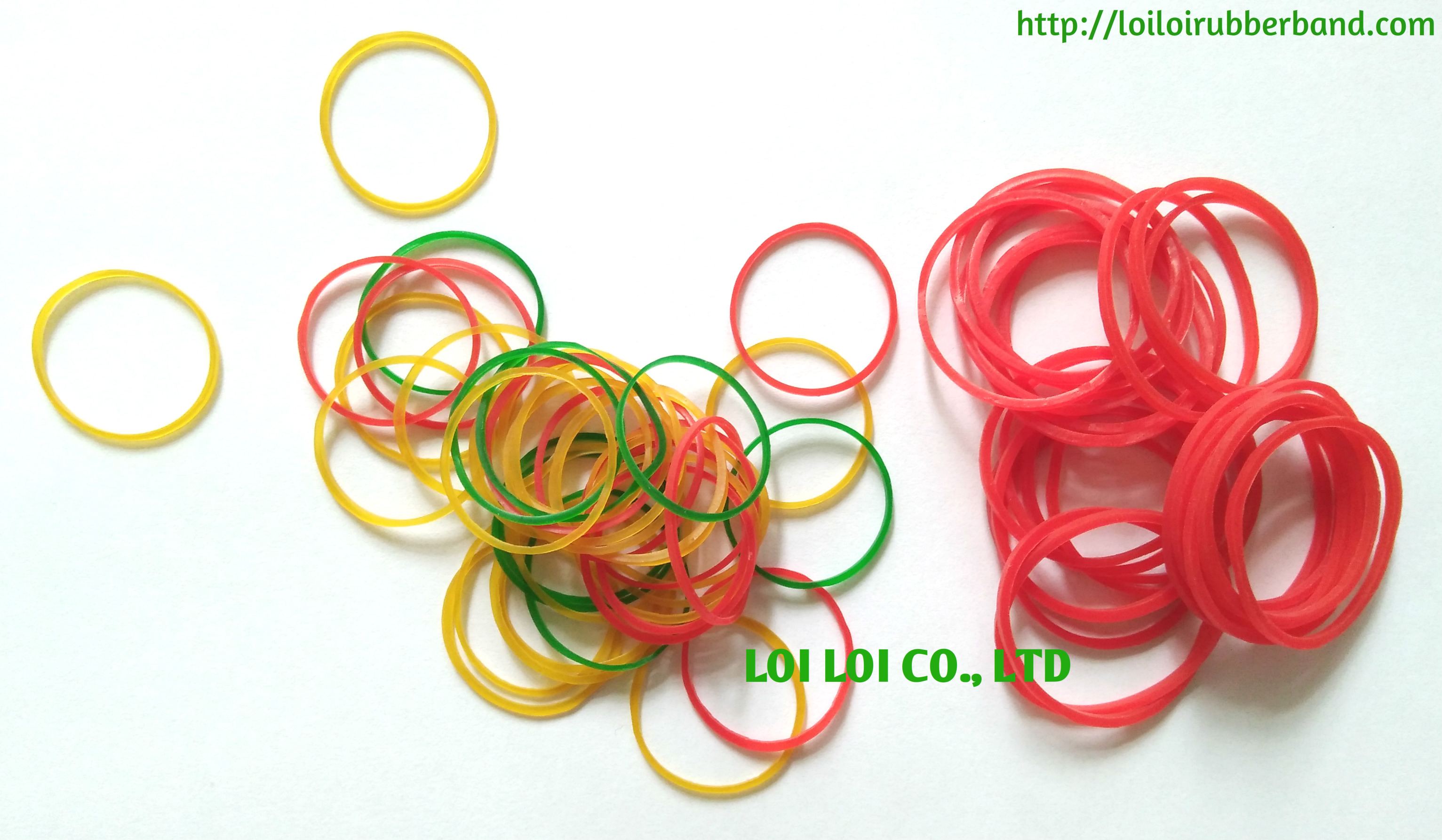 Customs natural rubber band with wide range thickness thick & thin 