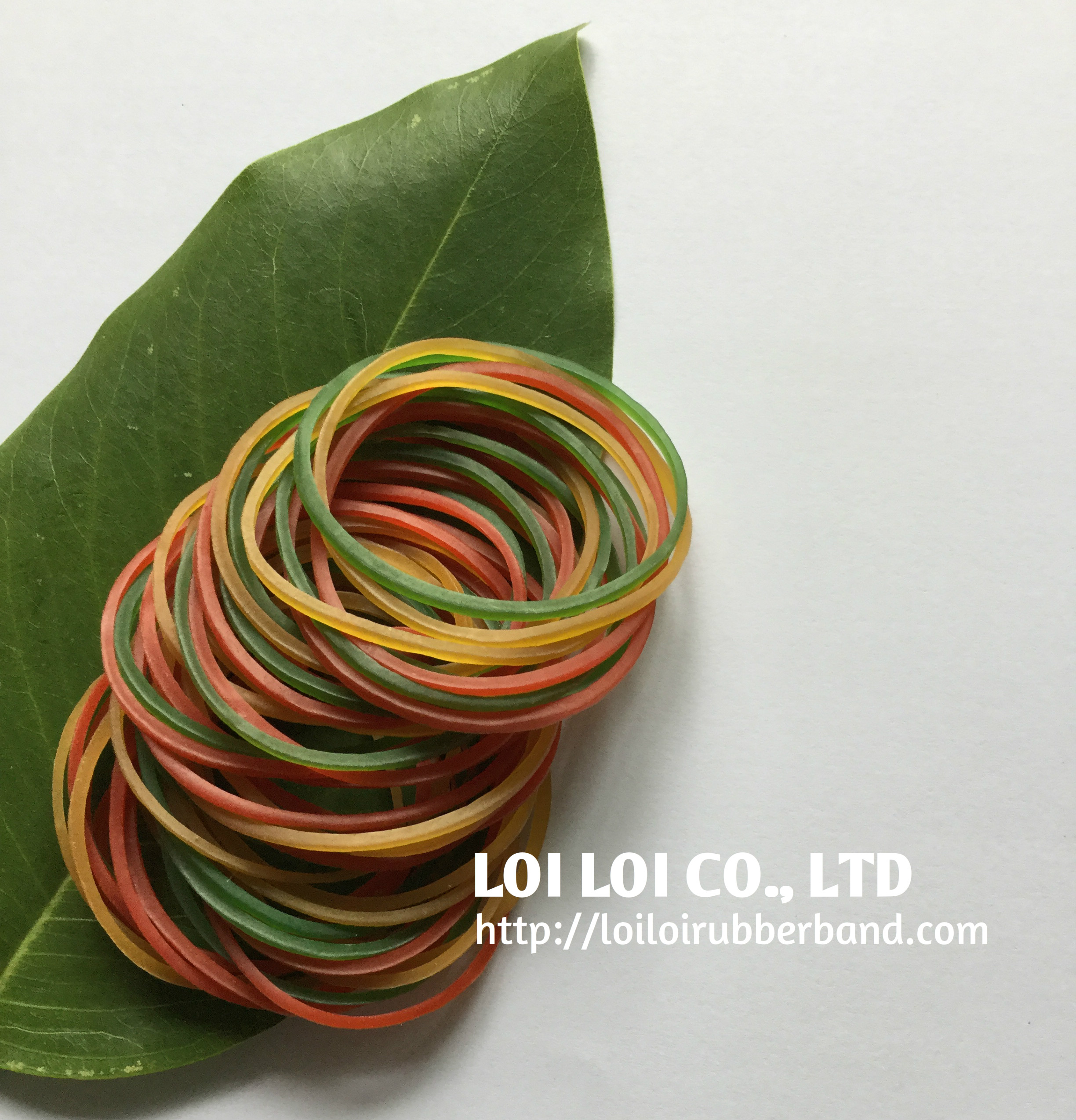 Natural color Rubber band use in Office stationery with the most interest tone colour Red Green Yellow to tie money latex free