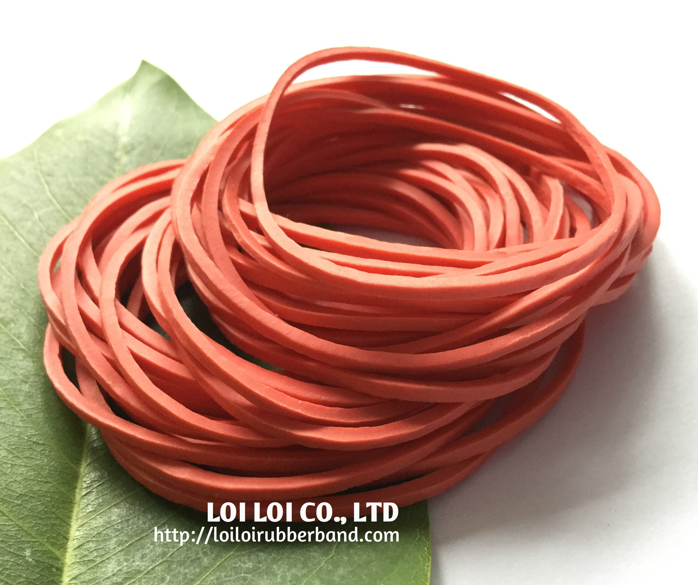 Red colours elastic rubber band Eco-friendly use in industrial 