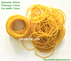 Dây chun mỏng màu vàng tươi dùng trong công nghiệp sản xuất găng tay 